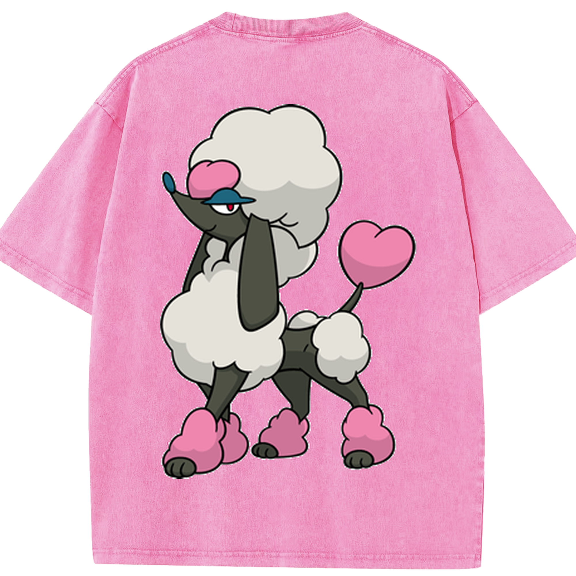（画像用） ポケットモンスター Pokémon 綿100% ヴィンテージ風 半袖Tシャツ（背面プリント）